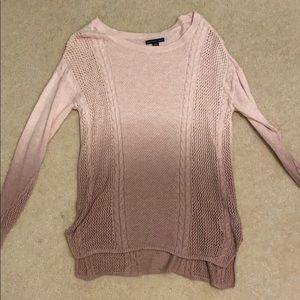 pink ombré sweater